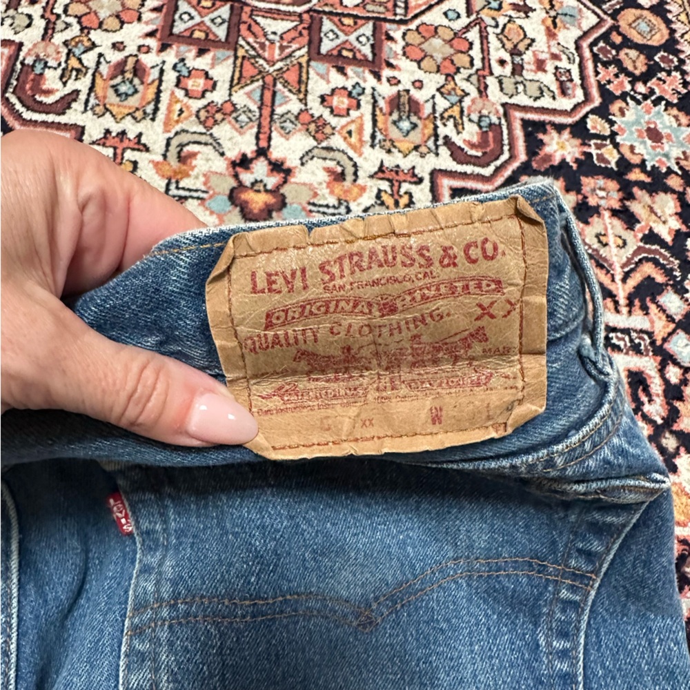 VINTAGE LEVIS 501 • USA • 36/27 Men’s Unisex Hemmed - Picture 4 of 10